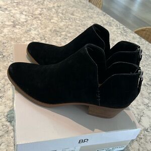 *NWT* BP Tae Bootie - Black Suede - Size 10